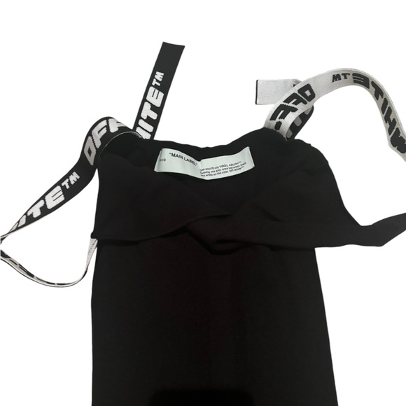 Off White Knjt Industrial Long Dress Black NWT Sz 38 - Picture 3 of 7